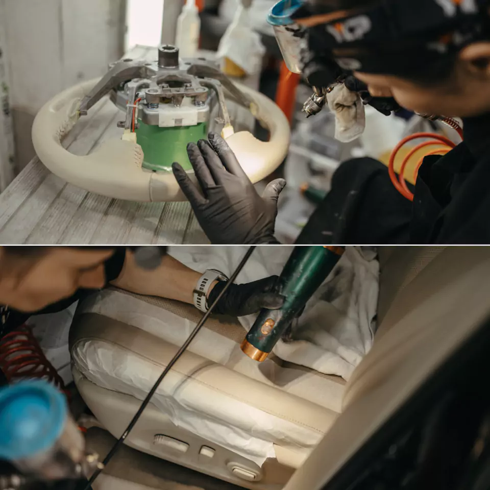 Восстановили Nissan Murano за 1 900 000 рублей! Кузовной ремонт и покраска, антихром, оклейка полиуретаном, окрас дисков и суппортов, комплекс детейлинг-услуг и реставрация кожи